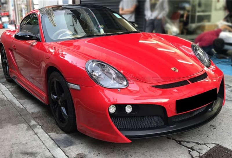 画像1: ◆ポルシェ 987 ケイマン/ボクスター用 Tech Aタイプ FRPフロントバンパー/テック/アート/PORSCHE/BOXSTER/CAYMAN (1)