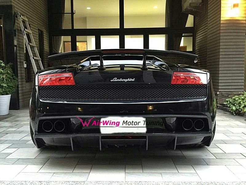 画像1: ランボルギーニ ガヤルドLP550/LP560/LP570用570タイプ2カーボントランクスポイラー/綾織/GTウイング (1)