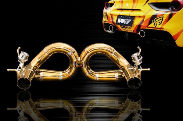 画像3: イノテック iPE フェラーリF488GTB用チタン製可変バルブマフラーフルシステム/F1エディション (3)