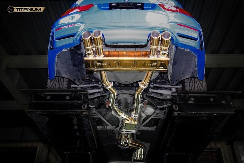 画像1: ◆イノテック iPE BMW F80M3/F82M4/F83M4カブ用可変バルブ付きチタン製マフラーフルセット/チタンシルバー/INNOTECH/F1サウンド (1)