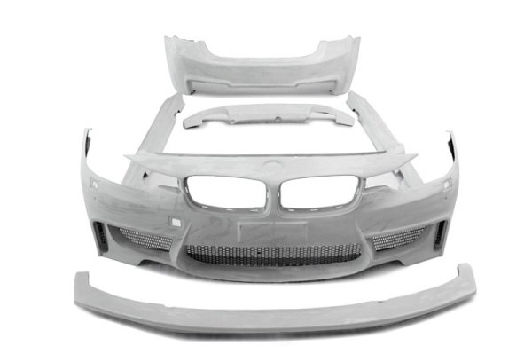 画像2: BMW F30/F31 3シリーズセダン/ツーリング用F80M3ルックフルエアロ6点セット/320/323/325/328/335/340/FRP/カーボン (2)