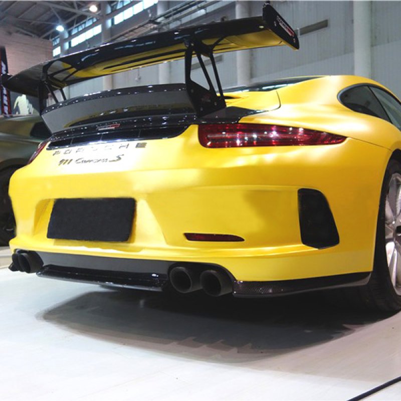 画像1: ◆ポルシェ 991.2 カレラ後期用 GT3RSタイプ リアGTウイング/機械式/リアスポイラー/アルミステー/C2S/GTS/GT3/カーボン/FRP/VRS (1)