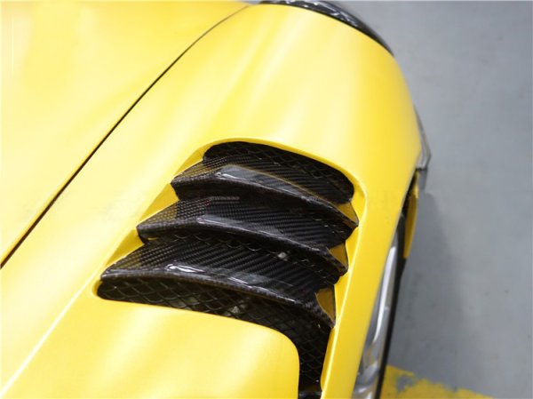画像6: ◆後期対応 ポルシェ 991.2 GT3RSタイプスリット入りダクトフェンダーセット/GT3/PDK/PORSCHE/本物カーボン、FRPタイプ選択可能 (6)