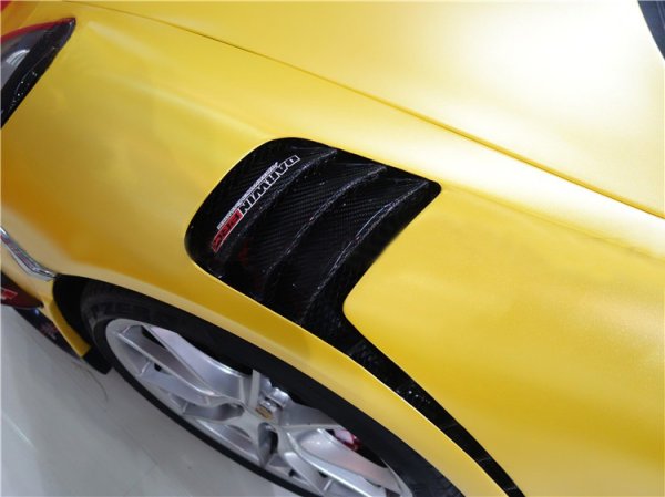 画像9: ◆後期対応 ポルシェ 991.2 GT3RSタイプスリット入りダクトフェンダーセット/GT3/PDK/PORSCHE/本物カーボン、FRPタイプ選択可能 (9)