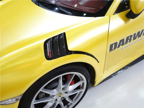 画像8: ◆後期対応 ポルシェ 991.2 GT3RSタイプスリット入りダクトフェンダーセット/GT3/PDK/PORSCHE/本物カーボン、FRPタイプ選択可能 (8)