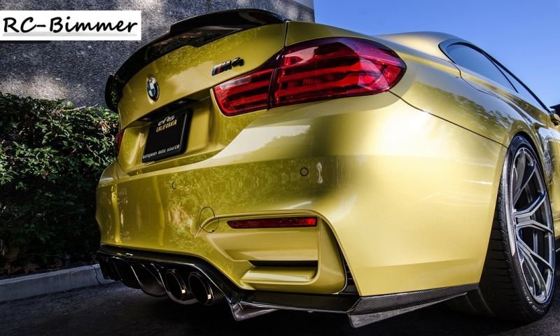 画像1: ◆BMW F33 4シリーズカブリオレ/F83M4用VRSデザインカーボントランクスポイラー/カーボンウイング/リアスポイラー/シュタイナー/クロスカーボン/420/435/M4 (1)