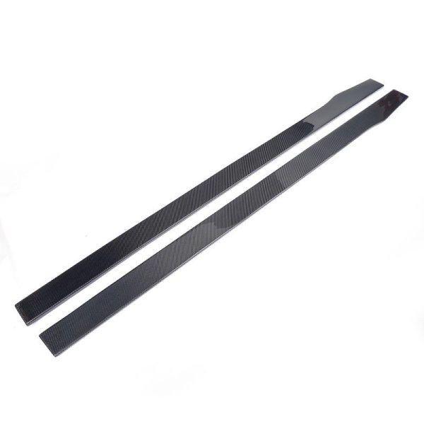 画像9: /メルセデス・ベンツW205/C205/X205 C63AMG用カーボンサイドスカートエクステンションセット/サイドステップ/サイドシル/綾織/クロスカーボン/セダン/ワゴン/クーペ/カブリオレ (9)
