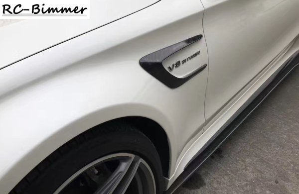 画像2: /メルセデス・ベンツW205/C205/X205 C63AMG用カーボンサイドスカートエクステンションセット/サイドステップ/サイドシル/綾織/クロスカーボン/セダン/ワゴン/クーペ/カブリオレ (2)
