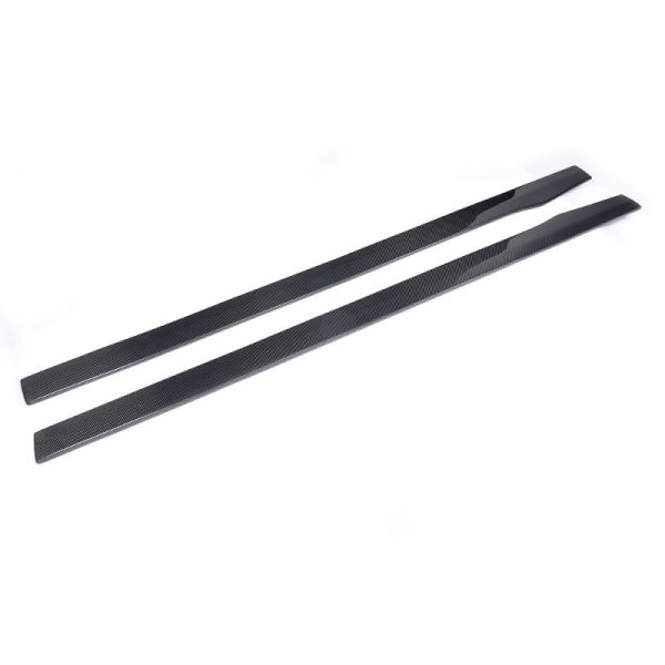 画像4: /メルセデス・ベンツW205/C205/X205 C63AMG用カーボンサイドスカートエクステンションセット/サイドステップ/サイドシル/綾織/クロスカーボン/セダン/ワゴン/クーペ/カブリオレ (4)