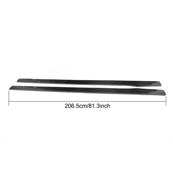 画像14: /メルセデス・ベンツW205/C205/X205 C63AMG用カーボンサイドスカートエクステンションセット/サイドステップ/サイドシル/綾織/クロスカーボン/セダン/ワゴン/クーペ/カブリオレ (14)