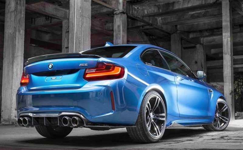 画像1: /BMW F87M2用MTCデザイン3点式リアカーボンデフューザーセット/カーボンディフェーザー/本物カーボン/クロスカーボン (1)