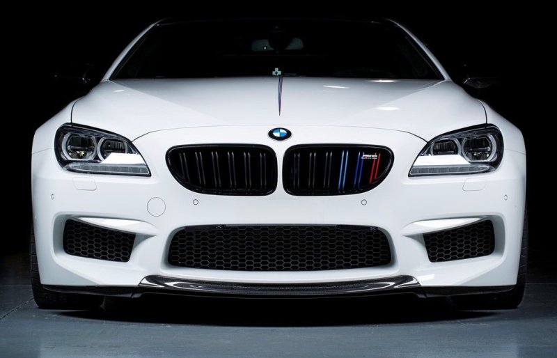画像1: ◆BMW F06/F12/F13 M6用RKPデザインカーボンフロントリップスポイラー/バンパーウイング/サンダーリップ/フロントスポイラー (1)
