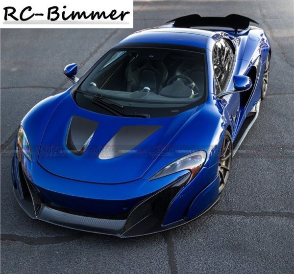 画像3: ◆マクラーレン650S/ MP4 12C用改BKSS-675LTタイプカーボンフェンダーパネルセット/ヘッドライト周り/本物カーボン使用/軽量化/FRP樹脂タイプあり (3)