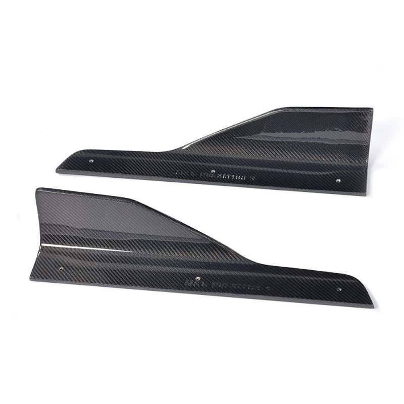 画像1: BMW F30/F31 3シリーズMスポーツ用パフォーマンスタイプサイドステップ用カーボンスプリッターセット/カーボンカナードセット/サイドスカート/綾織/人気商品 (1)