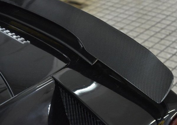 画像9: /フェラーリ 458イタリア クーペ/スパイダー用Novitタイプリア2段式カーボンウイング/カーボンスポイラー/リアスポイラーセット/本物カーボン/GTウイング/ノビテック (9)