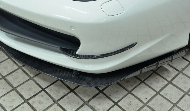 画像3: /フェラーリ 458イタリア クーペ/スパイダー用フロントカーボンスポイラー/カーボンリップ/バンパーリップ/本物カーボン/アンダースポイラー/ノビテック (3)