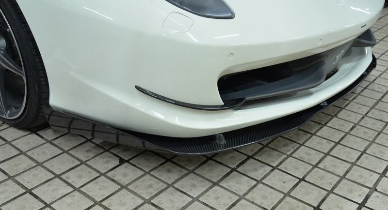 画像7: /フェラーリ 458イタリア クーペ/スパイダー用フロントカーボンスポイラー/カーボンリップ/バンパーリップ/本物カーボン/アンダースポイラー/ノビテック (7)