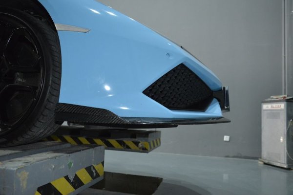 画像4: ◆ランボルギーニ Huracan ウラカン LP610-4用DMcスタイル フロントカーボンスプリッターセット/カーボンリップ/カーボンスポイラー (4)