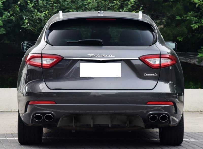 画像1: ◆マセラティ レバンテ SUV 2016〜用リアカーボンディフューザーカバー/リアカーボンスプリッター/ディフューザー/本物カーボン/LEVANTE/ノビテック/NOVITE (1)