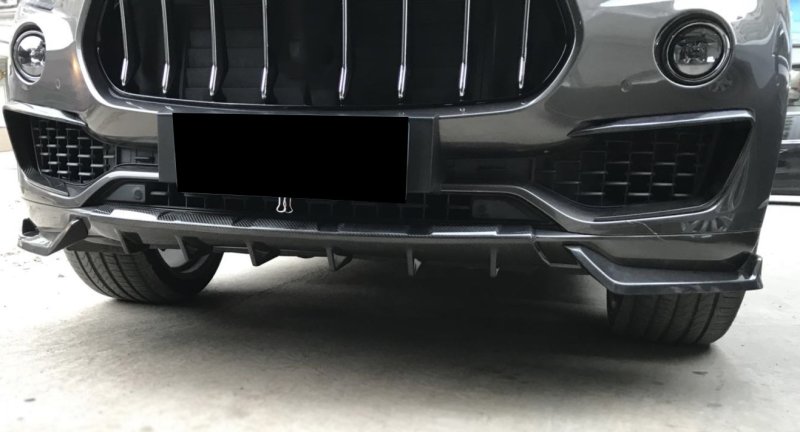画像1: ◆マセラティ レバンテS SUV 2016〜用カーボンフロントアンダースポイラー/カーボンスプリッター/リップスポイラー/アンダーカバー本物カーボン/LEVANTE (1)