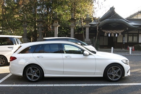 画像11: ◆メルセデス・ベンツ S205 2014〜 Cクラスワゴン用綾織カーボンピラー10点セット/クロスカーボン/C200/C250/C300/C350/C43/C63AMG (11)
