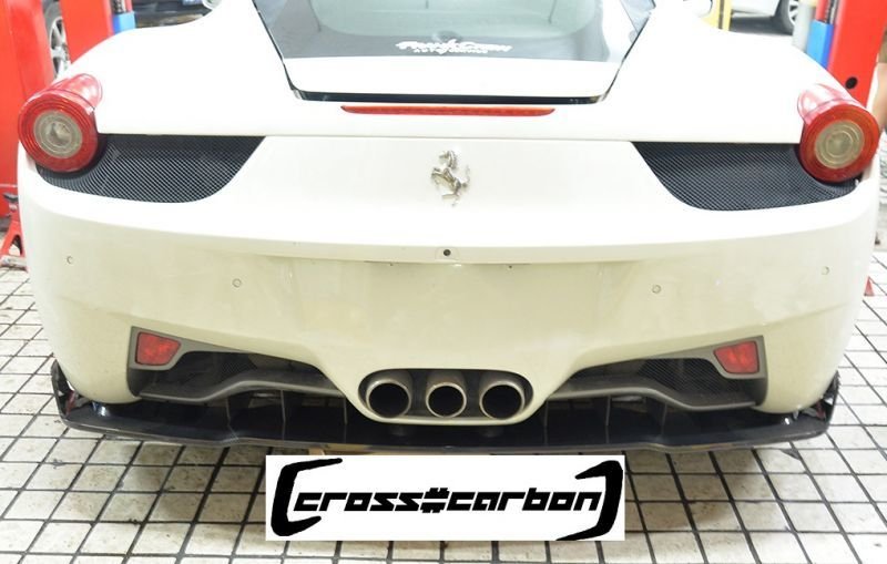 画像1: ◆フェラーリ 458イタリア クーペ/スパイダー用VELタイプカーボンディフューザー/カーボンディフェーザー/アンダースポイラー/ノビテック (1)