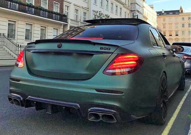 画像1: ◆メルセデス・ベンツ W213 EクラスセダンAMGパッケージ/E63AMG用BRABUタイプカーボンディフューザー/ディフェーザー/ブラバ/ (1)