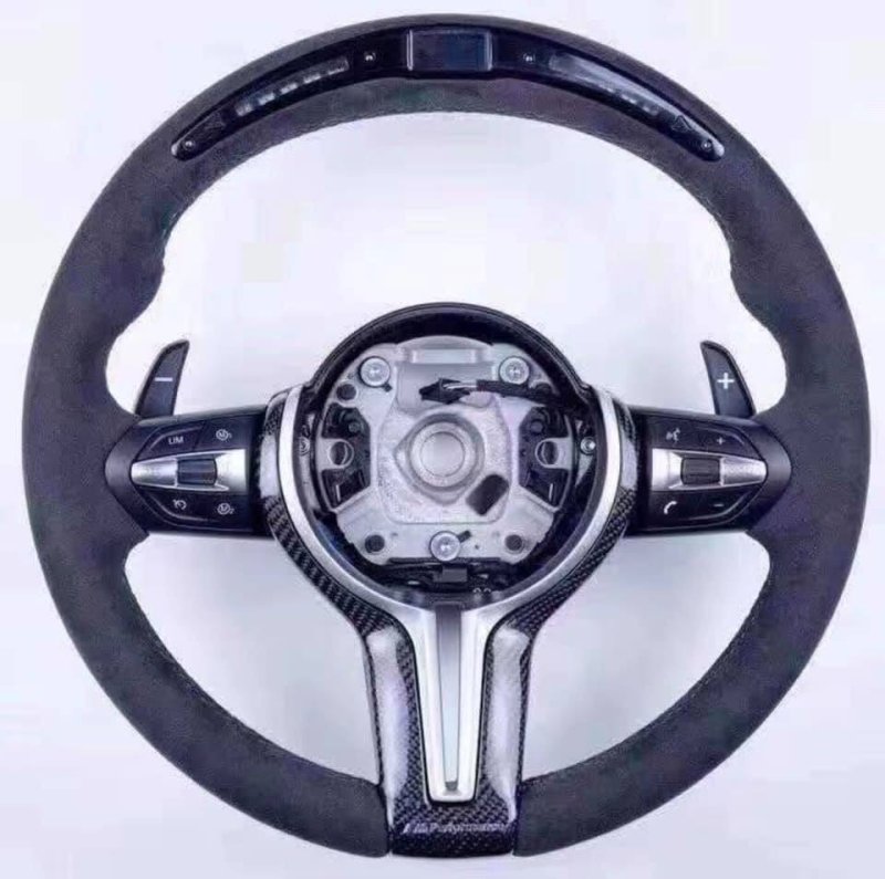 画像1: ◆カスタマイズ/パフォーマンスディスプレイ表示 車種専用ステアリングホイール/本体交換必要/BMW/ベンツ/アウディ/ワーゲン/フェラーリ/ポルシェ/AMG/ジャガー/日本車も (1)