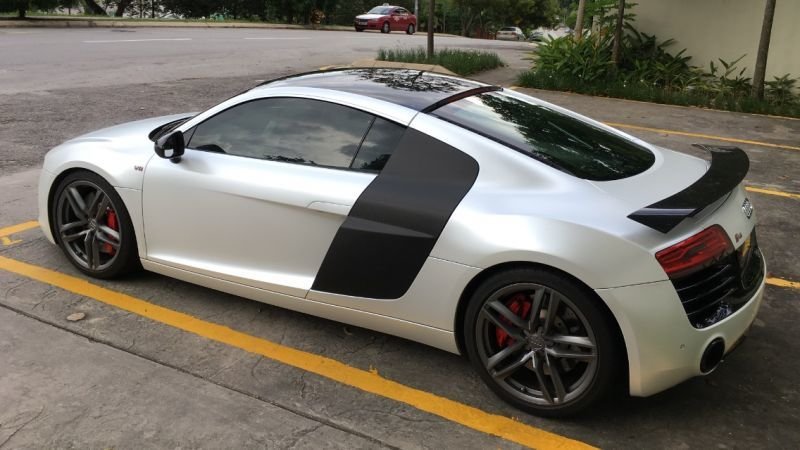 画像1: ◆アウディ AUDI ~2016 42B R8用GTタイプカーボンリアスポイラー/V8/V10/GTウイング/AUDI (1)