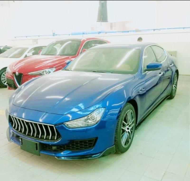 画像1: ◆マセラティ ギブリ Ghibli 後期用カーボンサイドスカートセット/SQ4/S/MASERATI/サイドステップ/アンダーステップ/クロスカーボン (1)