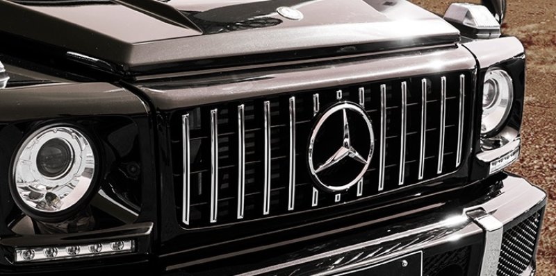 画像1: ◆メルセデス・ベンツ W463 Gクラス1990年〜2018 ゲレンデ用AMG GTRタイプパナメリカーナブラックラジエターグリル/GTグリル/G55/G63/G350 (1)