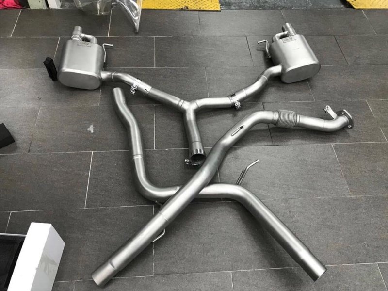 画像1: ◆クリスタルエキゾースト マクラーレン 650S/スパイダー用可変バルブ付きステンレス製マフラーフルセット/チタンも製造可能 (1)