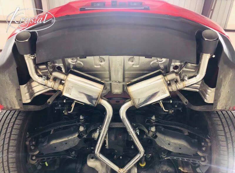 画像1: ◆クリスタルエキゾースト VW ゴルフ6 2009-2013年GTi用可変バルブ付きステンレス製マフラーフルセット/チタンも製造可能/オプション有り/MK6/フォルクスワーゲン (1)