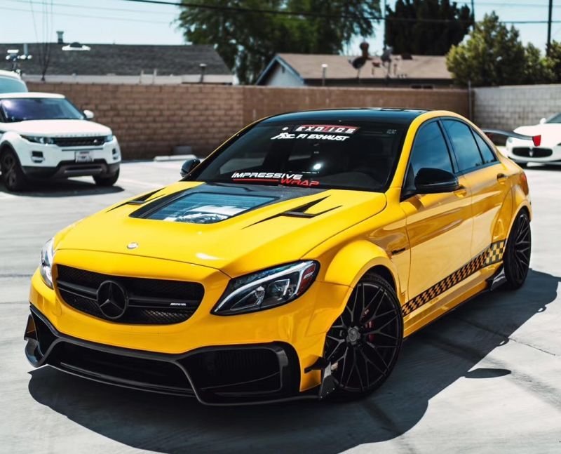 ベンツボディ ◇メルセデス・ベンツW205 C63AMGセダン用パフォーマンスワイド