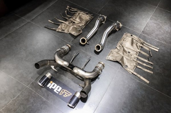 画像8: ◆イノテック iPE マクラーレン765LT クーペ/スパイダー用ステンレス製可変バルブマフラーフルシステム/センターパイプ/キャタライザー/フロントパイプ/ (8)