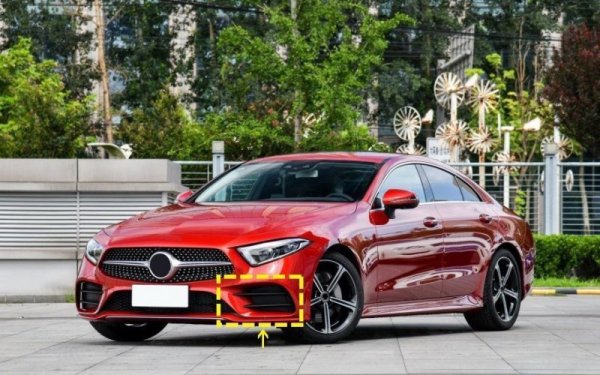 画像3: ドライカーボン◆メルセデス・ベンツ C257 CLSクーペ用スポーツモデルバンパーカナード6点セット/スプリッター/フリッパー/CLS43/CLS53/CLS63/クロスカーボン (3)