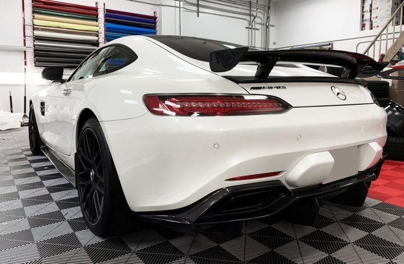 画像1: ◆メルセデス・ベンツ C190 AMG GT/GTS用カーボンディフューザー/ディフェーザー/アンダーリップ (1)