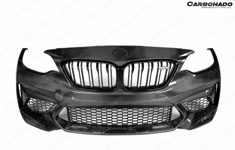 画像1: 30%以上軽量化実現！◆BMW F87M2用レース供給軽量化カーボンフロントバンパー/リアバンパー/カーボンフェンダーセット/GTSボンネットエアロセット/パフォーマンス/コンペティション/ばら売り可能/PERFORMANCE (1)