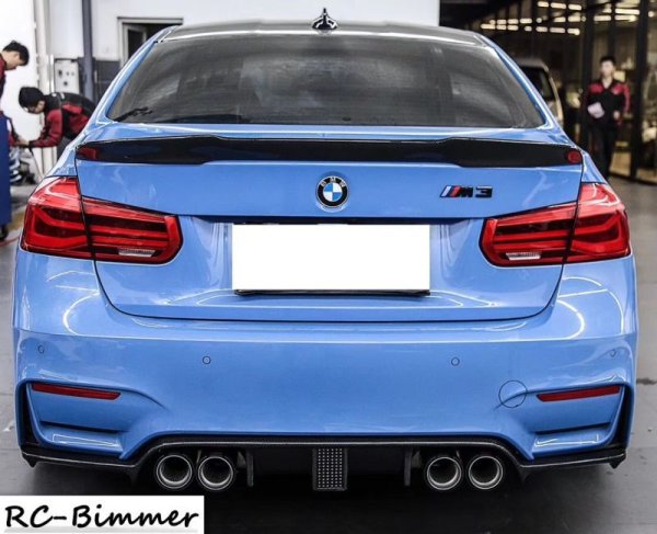 画像4: BMW F80M3 F82M4 F83M4カブ用KOHタイプLEDストップランプ付カーボンディフューザー/ディフェーザー/ブレーキランプ/Kohlenstof/エアロ (4)