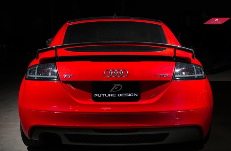 画像1: ◆アウディ8J MK2 TT/TTS/TTRS PPIデザインリアカーボントランクスポイラート/リアウイング/電動ウイング/AUDI/二層式 (1)