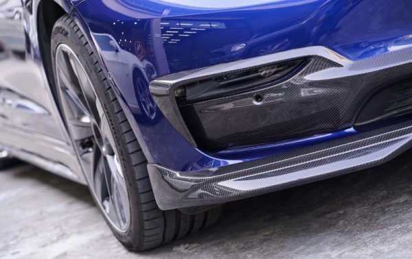 画像3: ◆テスラ モデル3用エアロ カーボンスポイラー/カーボンリップ/リップスポイラー/TESLA/MODEL3/パフォーマンス/スプリッター/カナード/最新商品 (3)