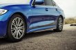 画像3: BMW G20 G21 3シリーズ 2019〜用Mパフォーマンスタイプ カーボンサイドスカート 左右セット サイドステップ PERFORMANCE CROSS CARBON クロスカーボン 320 330 340 335 (3)