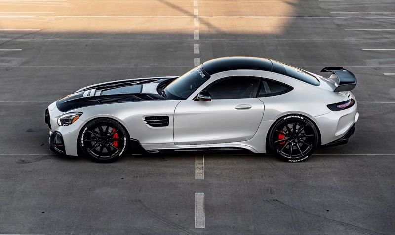 画像1: メルセデス・ベンツ C190 AMG GT/GTS用 IMパフォーマンス サイドスカートセット/サイドステップ/ブラックグリル/IM/パフォーマンス/GTR/リアバンパー/サイドスカート/GTウイング/パナメリカーナグリル/バンパー/ディフェーザー (1)