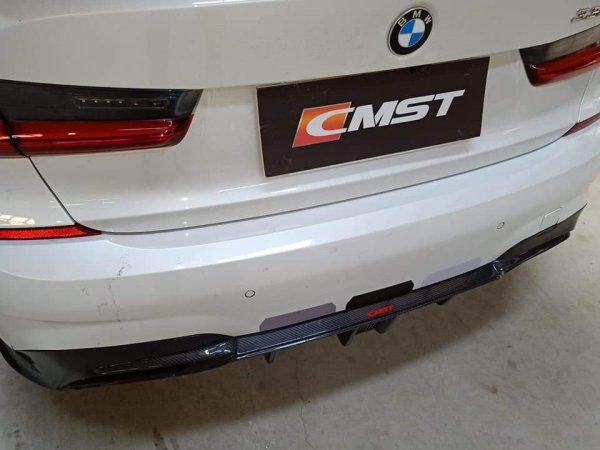 画像4: ◆BMW G20 3シリーズ用 CMST ストップランプ付カーボンディフューザー/ディフェーザー/アンダーリップ/スプリッター/エアロ/320/330/340 (4)