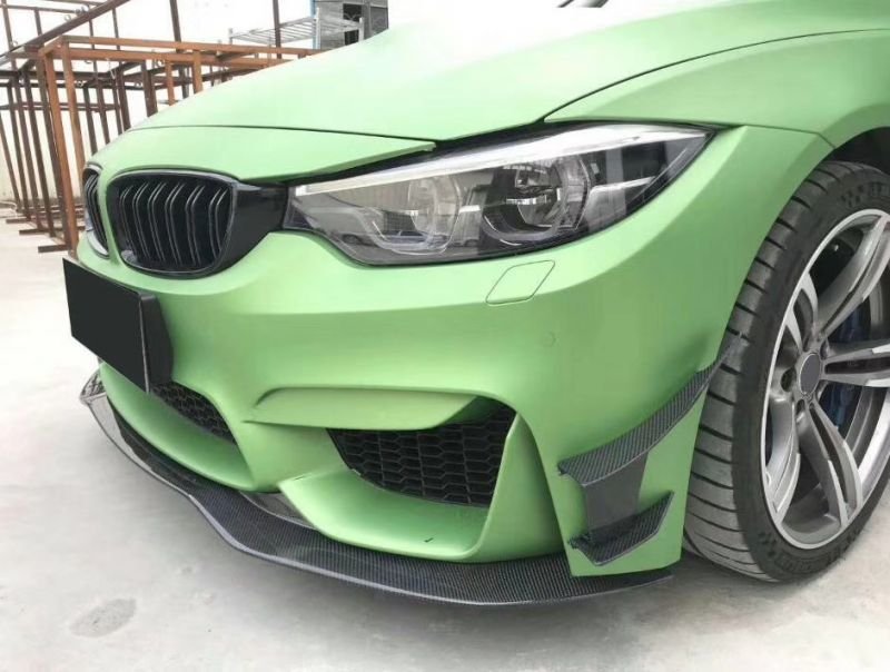 画像1: 人気◆BMW F80M3 F82M4 F83M4用 MADスタイルカーボントバンパーカナードセット /スプリッター/ウイング/整流効果大/車体安定向上 (1)