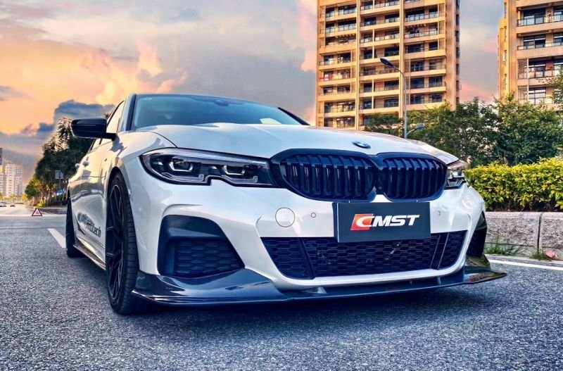 画像1: ◆BMW G20 2019~ セダン用 リアルカーボンピラー6点セット/320/325/330/335/340/M3/ビーエム/Mスポ/傷隠し/センターピラーパネル/綾織カーボン (1)
