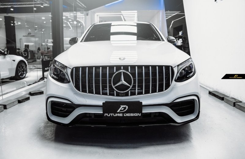 画像1: ◆ベンツ X253 GLC SUV /C253 クーペ用GLC63AMGタイプ ウレタン製フロントバンパーセット/PP/人気商品/W253/GLC43/GLC53/GLC200/GLC300/63ルック/AMG/メルセデス (1)