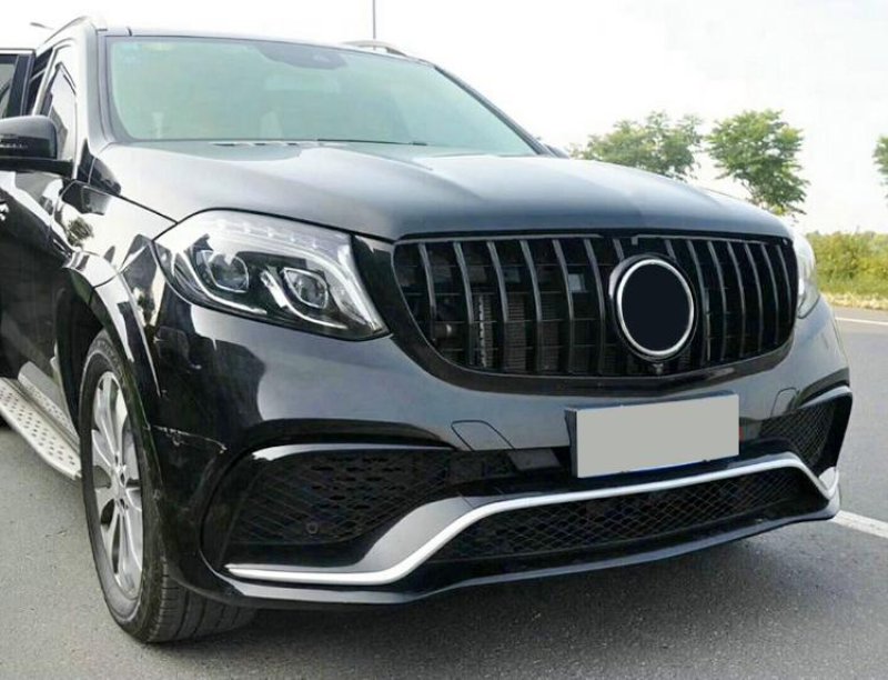 画像1: ◆メルセデス・ベンツ X166/W166 GLS SUV用 63AMGタイプ パナメリカーナグリル/ ラジエターグリル/ センターグリル/AMGグリル /GTグリル/GLS350/GLS450/GLS43/GLS550/オールブラック/クローム (1)