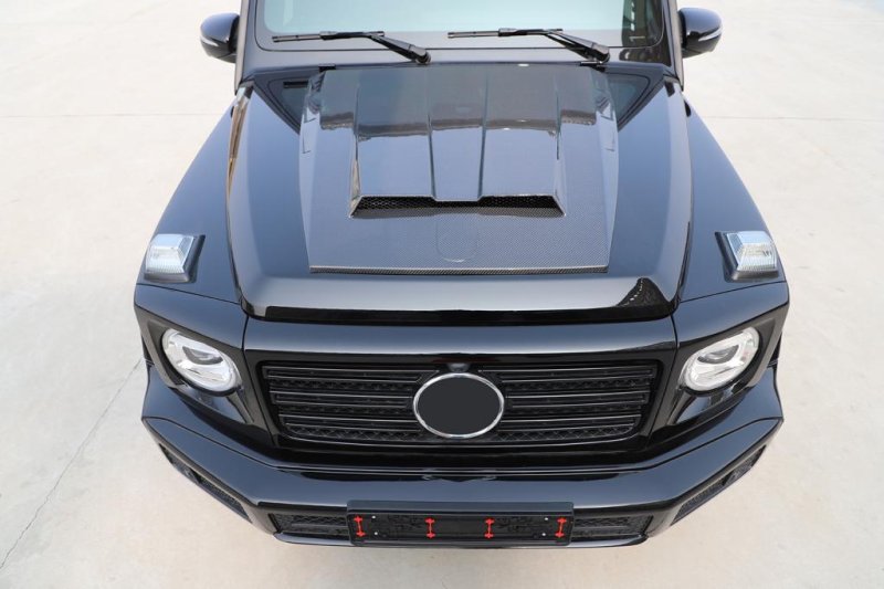画像1: ◆メルセデス・ベンツ W464 Gクラスゲレンデ 2018〜モデル用 カーボンボンネットカバー/カーボンパネル/車内用/人気商品/G300/G350/G500/G55/G63/カーボンガーニッシュ (1)