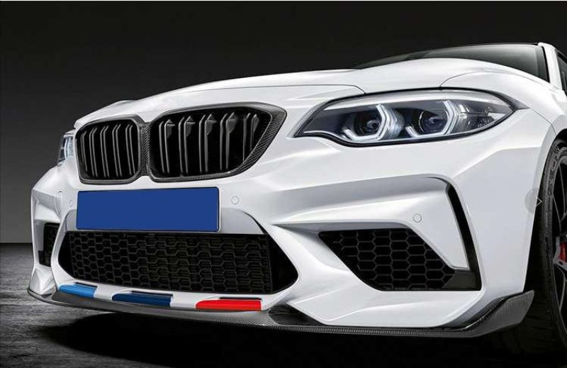 画像1: ◆BMW F87M2 コンペティション用 パフォーマンスタイプ フロントカーボンリップ/カーボンスポイラー/アンダーリップ/ウイング/competition/MPER (1)